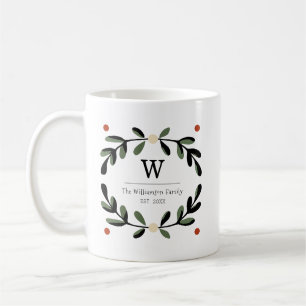 Semester Gårdshus Monogram Krans Kaffemugg
