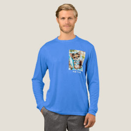 Semester han Chihuahua Strand Avkoppling (B-Blue) T Shirt