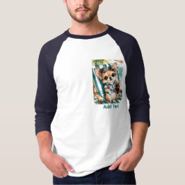 Semester han Chihuahua Strand Avkoppling (DG) T Shirt