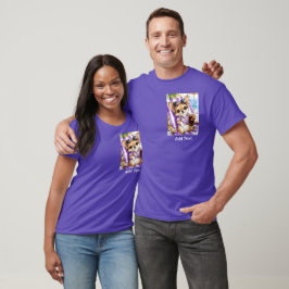 Semester han Chihuahua Strand Avkoppling (Lila) T Shirt