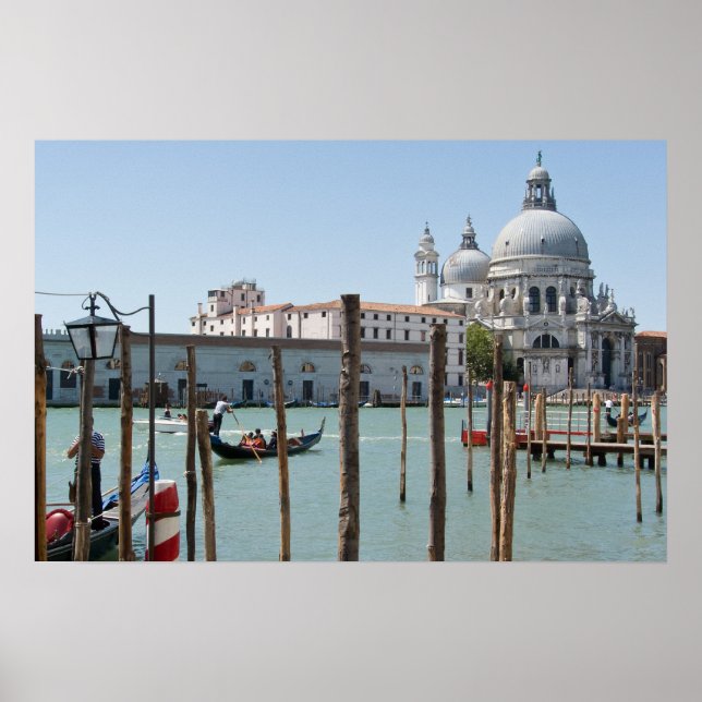 Semester i Venedig landskapsaffisch Poster (Framsidan)