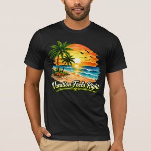Semester Känns Rätt Mjuk Jersey T-Shirt USA