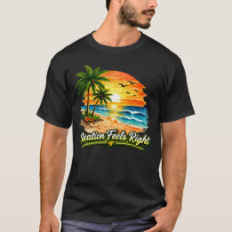 Semester käns rätt mörk bomullst-shirt USA T Shirt