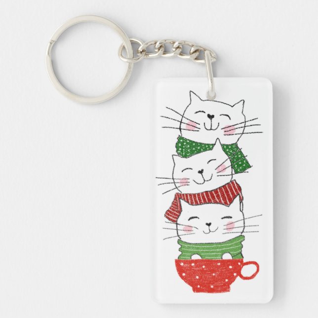 Semester Katter Cup Sjalar Tecknad Söt (Framsidan)