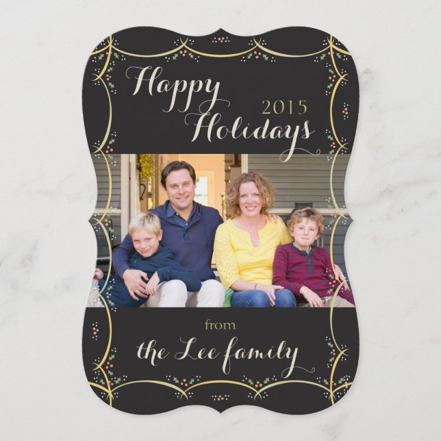 Semester Klassisk Vintage Inbjudan (Framsida)