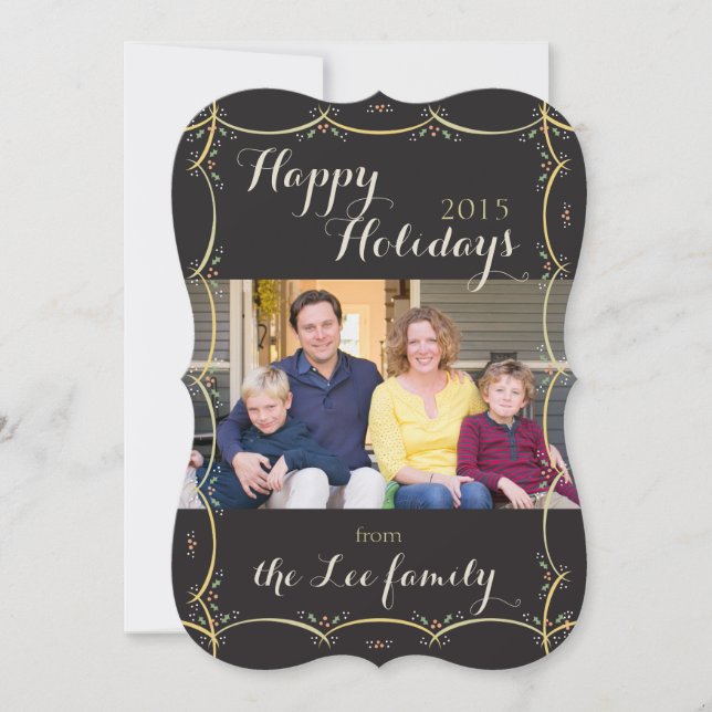 Semester Klassisk Vintage Inbjudan (Framsida)