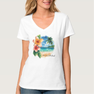 Semester, låt oss åka till stranden T-Shirt