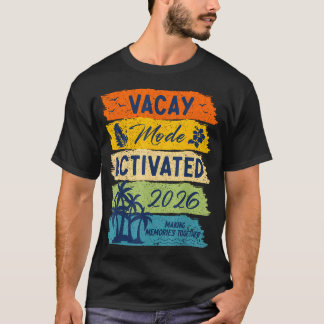 Semester Ledig Mode Aktiverad 2026 Palm Sommar T Shirt