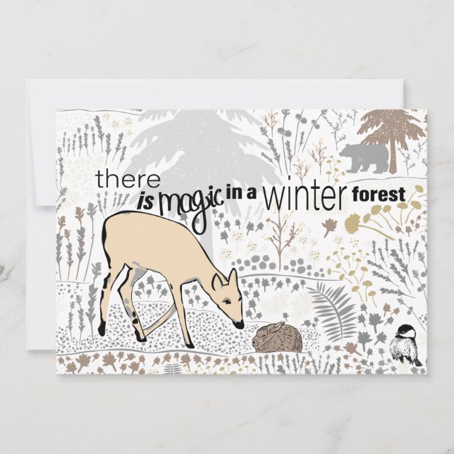 Semester Magi Skogland Julkort (Framsida)