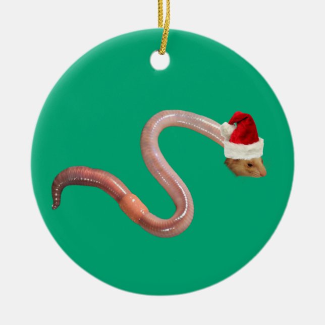 Semester mask julgransprydnad keramik (Framsidan)
