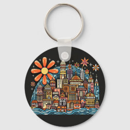 semester på en ö nyckelring