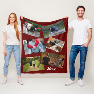 Semester på högskolenivå 20xx DIY fotomaron Fleecefilt