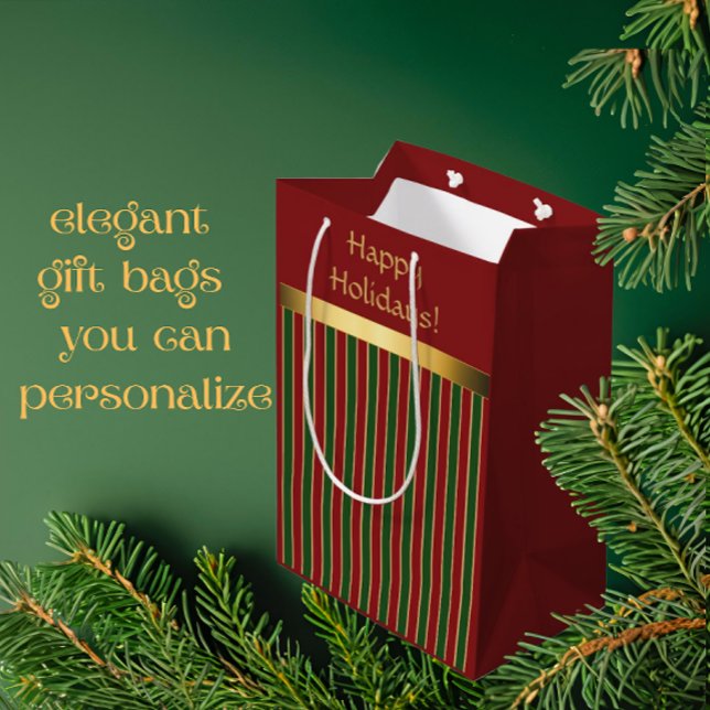 Semester Personlig Anpassad Röd Guld Rand (Assorted sizes available)