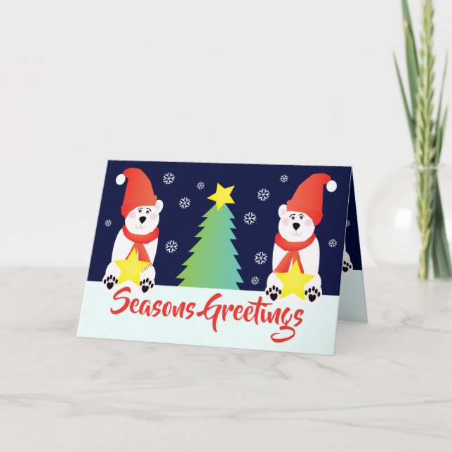 Semester Polar Björn Helgkort (Framsida)