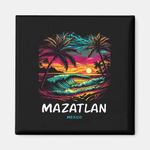 Semester souvenir Palmträd Mazatlan  Magnet