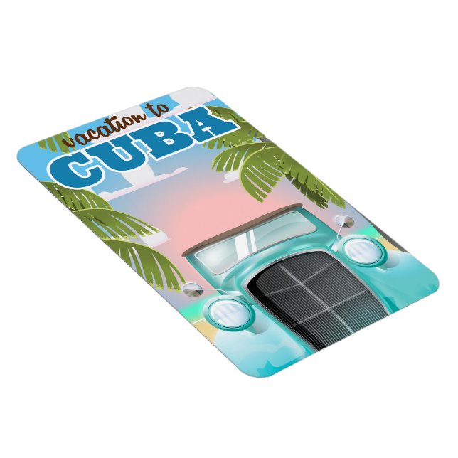 Semester till Kuba resaffisch Magnet (Högersidan)