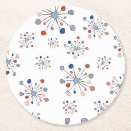 Semester Underlägg Papper Rund