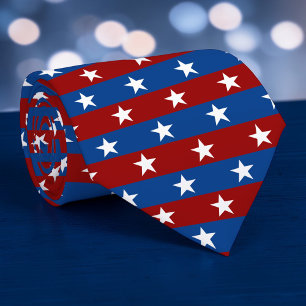 Semester - USA:s självständighetsdag patriotiskt s Slips