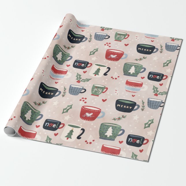 Semester Varm Choklad Presentpapper (Utrullad)