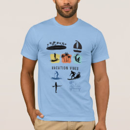 Semester Vibes T-Shirt Tropisk Avslappnad Resestil
