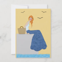 Semester vid havet Fashion Art Card