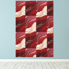 Semester Virvel Vonder Retro Julduk Canvas Blommar
