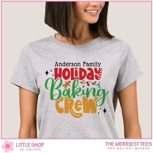 Semesterbakande Crew Personlig jul för familjen T Shirt