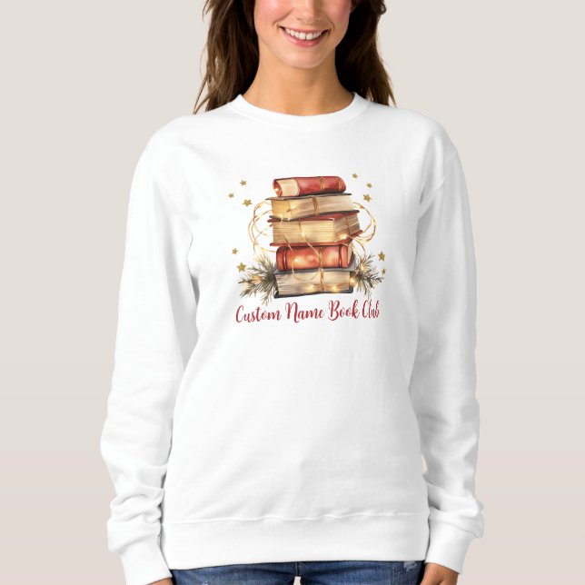 Semesterbokälskare, Anpassad Bokklubb T Shirt (Framsida)