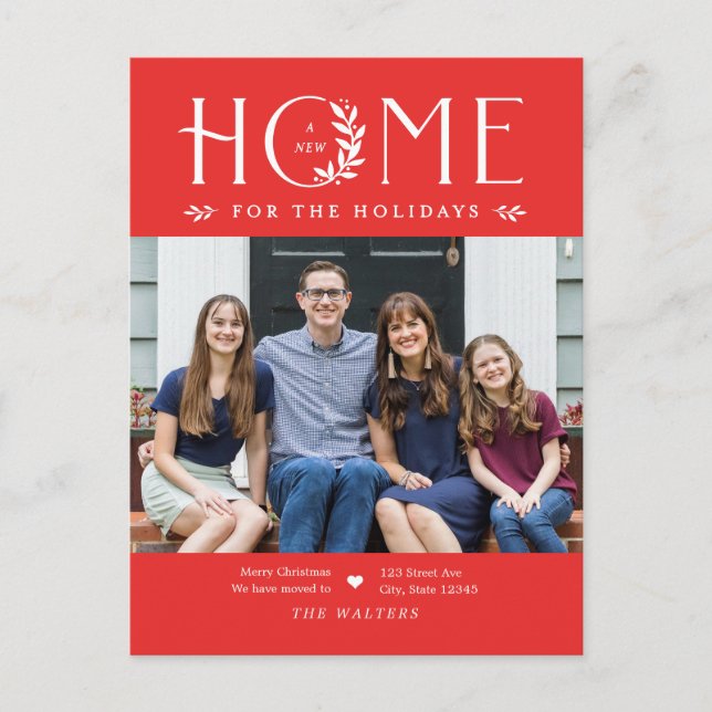 Semesterbostad Foto Flyttningsmeddelande vykort (Framsida)