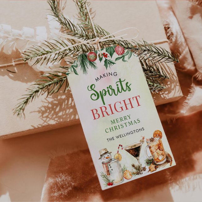 Semestercocktails Festiva Drycker Julfest Presentetikett (Skapare uppladdad)