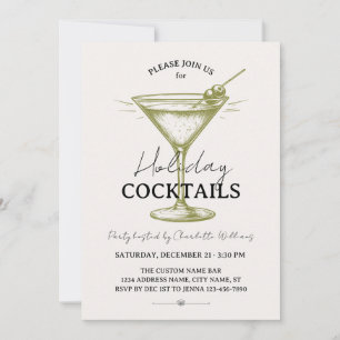 Semestercocktails Gröna Creamdrycker Jul Inbjudningar