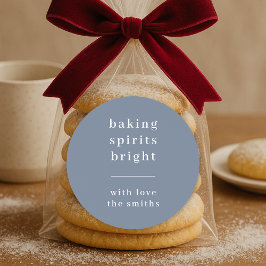 Semesterdekaljrulle | Baking Spirits Bright-etiket Runt Klistermärke