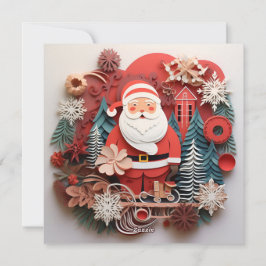 Semesterdekorationer på julhälsningskort julkort