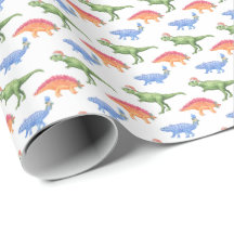 Semesterdinosaurer Inpackningspapper