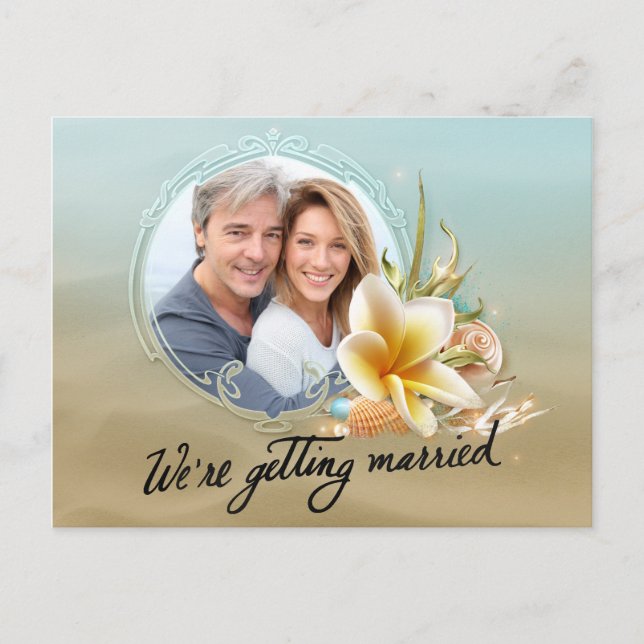 Semesterfoton på stranddestination Spara datum-anm Meddelande Vykort (Framsida)