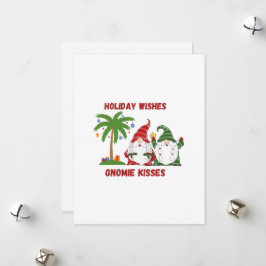 Semesterhälsningar, Gnomkys på en  Julkort