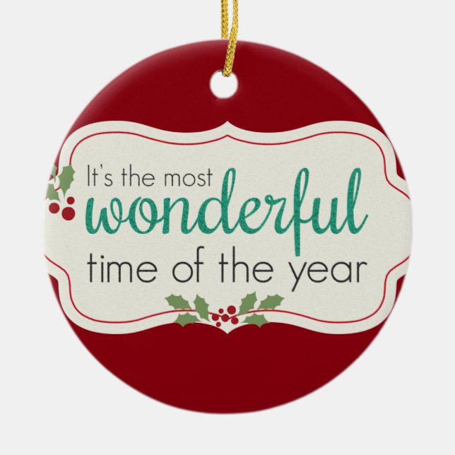 Semesterhärlig Julgransprydnad Keramik (Framsidan)