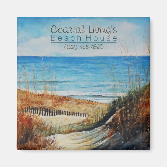 Semesterhus vid sanddyner på stranden Magnet (Framsidan)