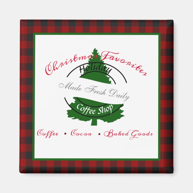 Semesterkaffebusskyltmagnet Magnet (Framsidan)