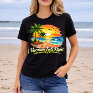 Semesterkänslan Just Island Summer Tee USA