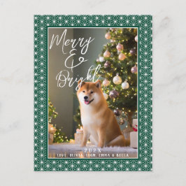 Semesterkort | ASANOHA Japansk Kimono-mönster Helg Vykort