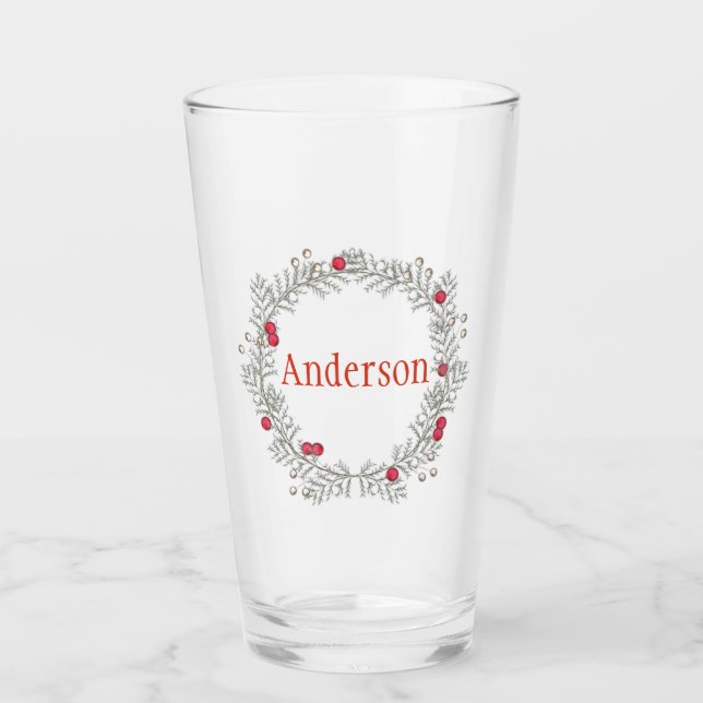 Semesterkrans redigerbar glas (Framsida)