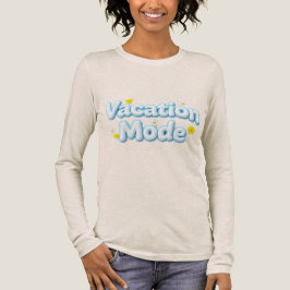 Semesterläge 3D Puffy Typografi Daisy Långärmad T Shirt