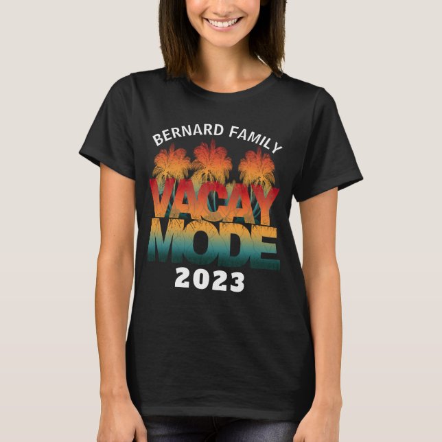 SEMESTERLÄGE FAMILJESEMESTER  T SHIRT (Framsida)