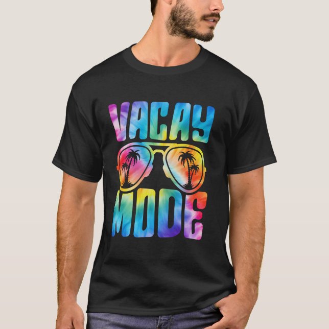 Semesterläge Palmträd Strand Semester Utflykt Somm T Shirt (Framsida)