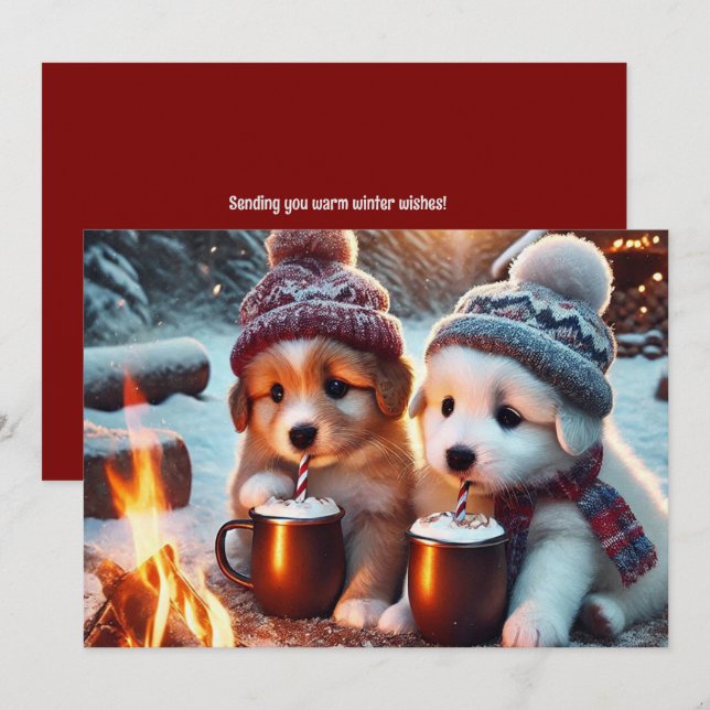 Semesterlägenhetskort Julkort (Fram/baksida)