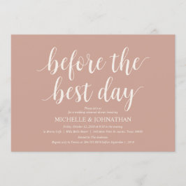  semestermål för Cream Rustic Bröllop Inbjudningar