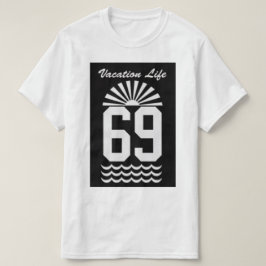 Semestern placerar utslagsplatsen tee shirt