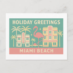 Semestern salut Miami Beach Art Deco vykort