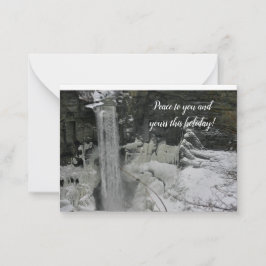 Semesternöjd - Taughannock Falls Anteckningskort